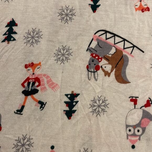 Kensie Brand NWT Women's size Small Critter Holiday Winter Nightgown - Picture 2 of 5